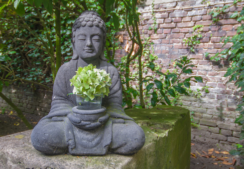Buddha mit Blüte
